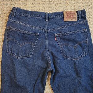 Levis 517 Jeans Mens 38x34 Bootcut Vintage Blue Denim Red Tab Made In USA